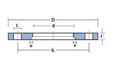 Drawing for 5.00" BS4504 PN16/6 LJSO 316/L